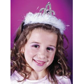 Costume Accessory: Tiara Marabou Pink Heart